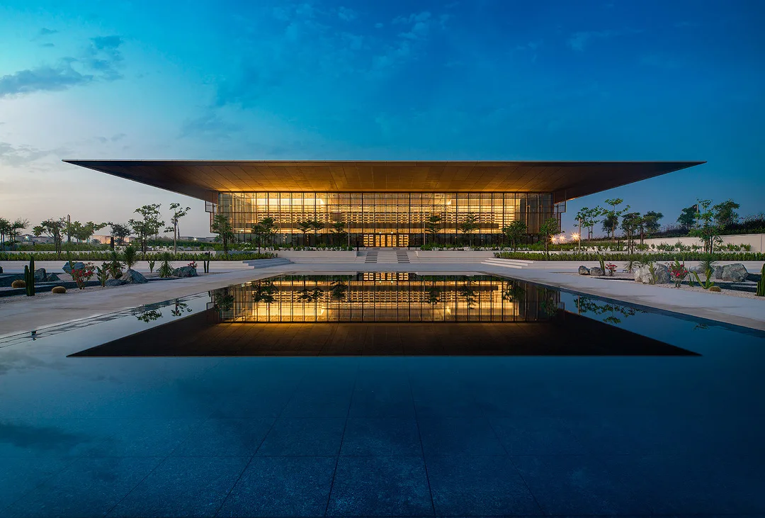 Architectural photography shot on medium format — House of Wisdom, Sharjah